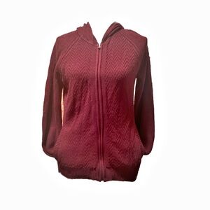 REI Burgundy Women's Cotton Blend Hoodie